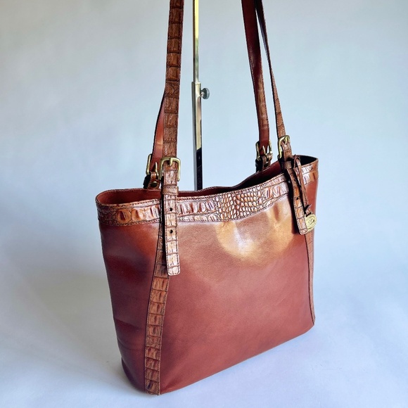 Brahmin Tan Brown Leather Handbag Shoulder Bag - Picture 3 of 15